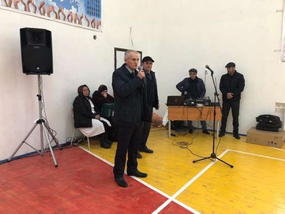 В с. Буркихан Агульского района прошло открытие чемпионата Агульского района по волейболу